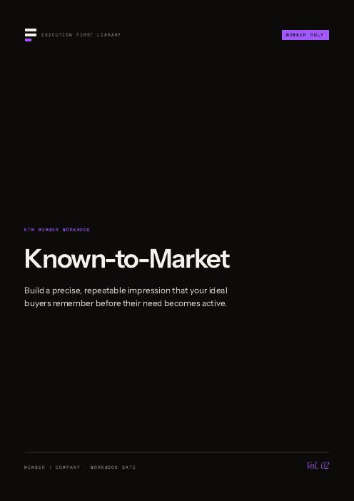 KTM Framework Workbook cover
