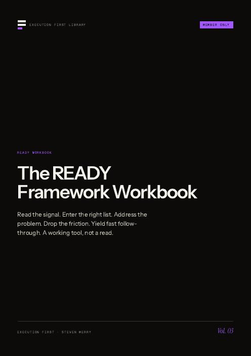 READY Framework Workbook cover